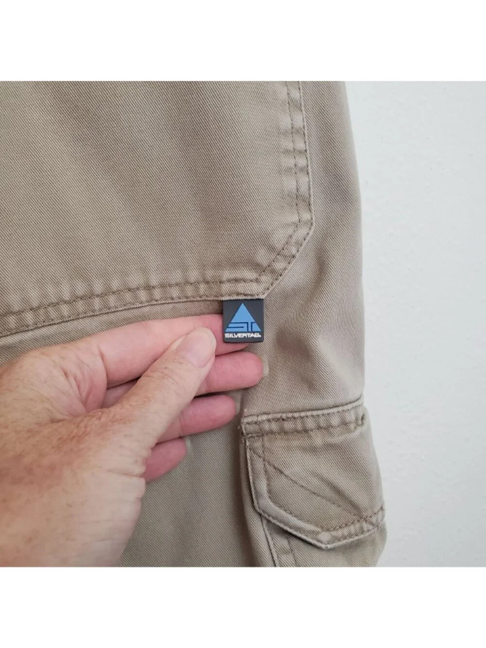 Levi's 90's Silvertab khaki colored cargo shorts